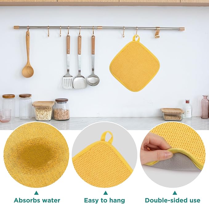 Microfiber Dish Drying Mat, Super Absorbent Kitchen Dish Drying Pad, Reversible - Image 4