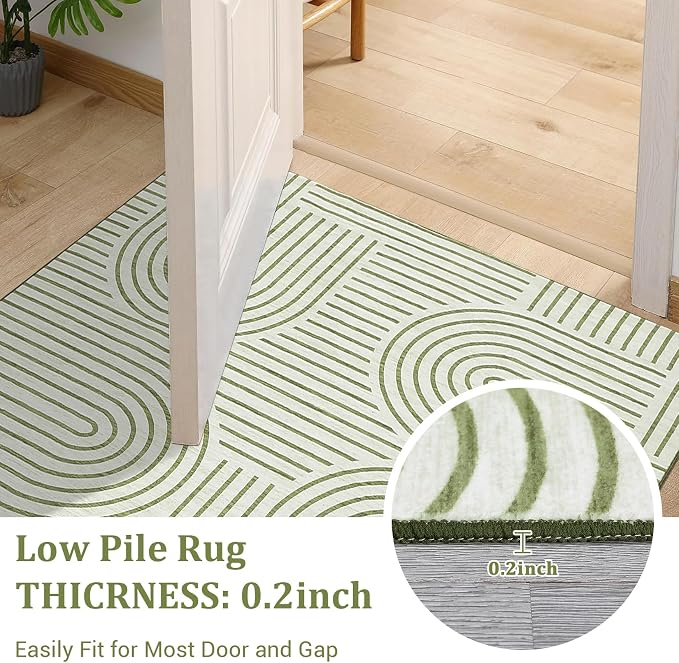Washable Rug 6x9 Area Rugs for Living Room, Abstract Rug for Bedroom, Soft - Image 6