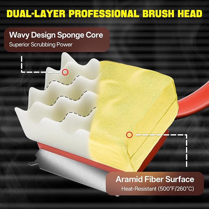 Grill Brush Bristle Free, Steam Grill Cleaning Brush - Image 3