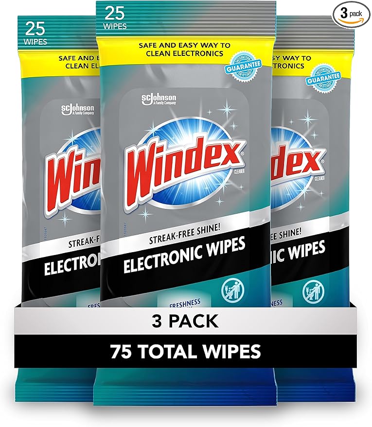 Windex Electronic Cleaning Wipes, Pre-Moistened Screen Wipes by Windex