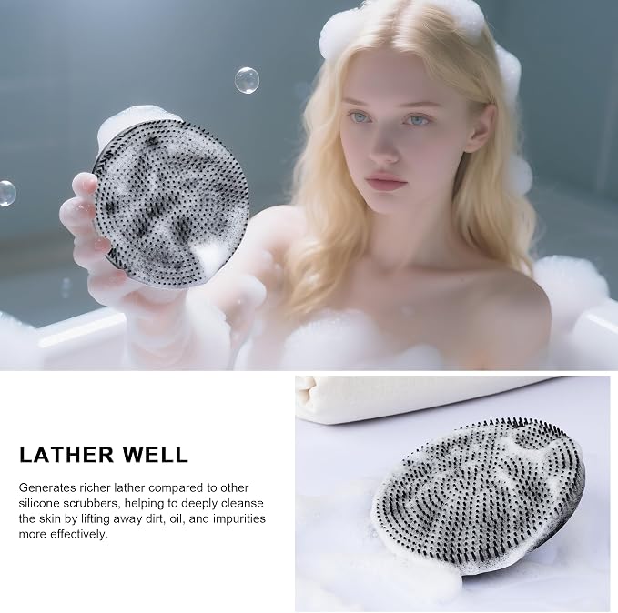 INNERNEED Food Grade Silicone Body Scrubber Gentle Exfoliating Brush - Image 4