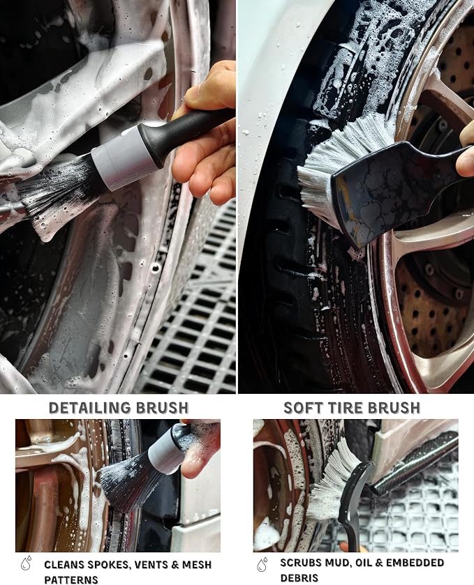 8PCS Pro Wheel Cleaning Kit - Image 5