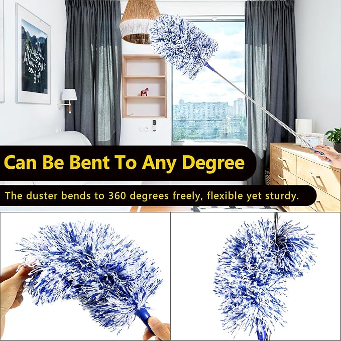 Extendable 20-49inches Microfiber Feather Duster - Image 4