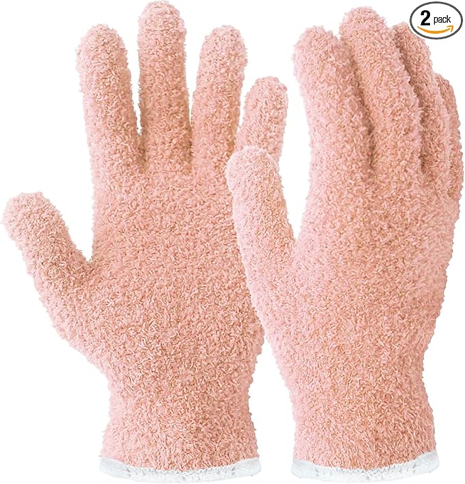 Evridwear Microfiber Gloves for Plant Dusting, Reusable Leaf Cleaning Glove for by Evridwear