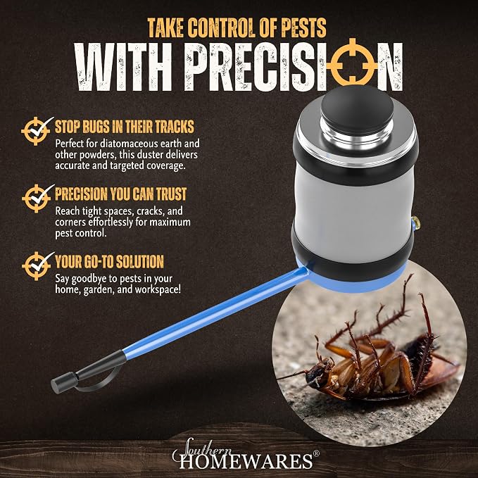 Powder Duster for Pest Control – Bellows Dust Applicator for Diatomaceous Earth - Image 3