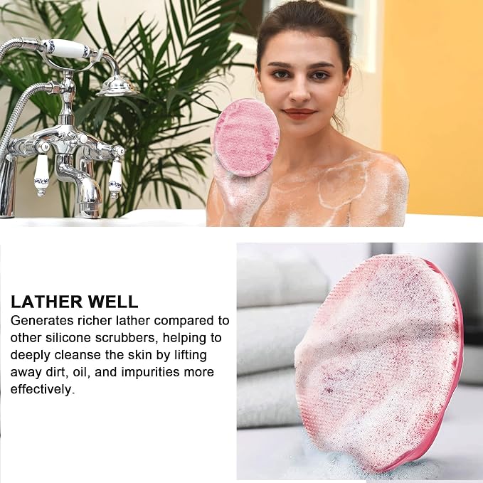INNERNEED Soft Silicone Body Cleansing Brush Shower Scrubber, Gentle - Image 7