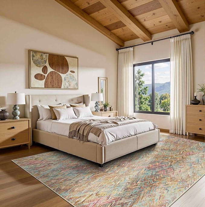 5x7 Washable Area Rugs for Bedroom & Living Room - Image 3