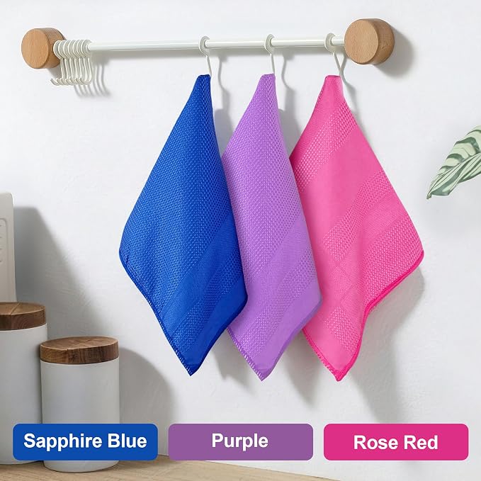 JOYMOOP Microfiber Waffle Weave Cleaning Cloth, Highly Absorbent Kitchen Towels - Image 9