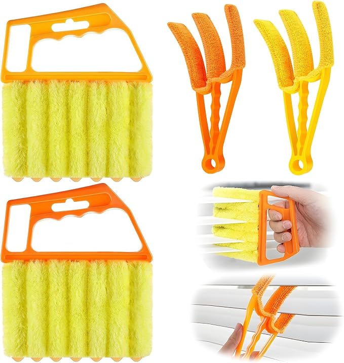 Blind Cleaner Duster Tool, 2026 New Window Venetian Washable 7 Fingers Dusting by Unknown