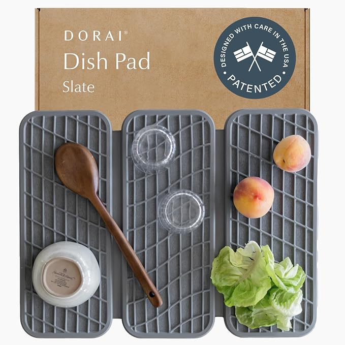 Dorai Home Dish Pad – Quick-Dry Diatomite Stone Drying Mat by DoraiHome
