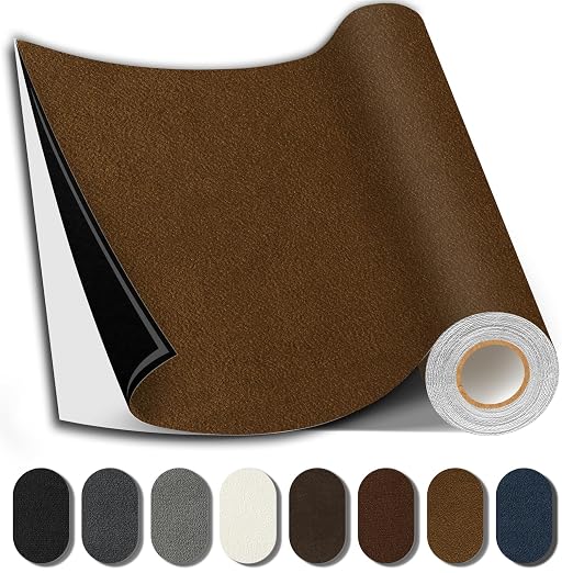 Suede Repair Patch, 17X79 Inch Fabric Large Repair Tape, Self-Adhesive Patches by SHAGOOM