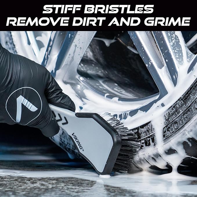 VIKING Tire Brush, Scrub Brush for Cars - Image 3