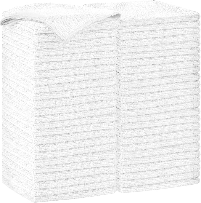 AIDEA Microfiber Cleaning Cloth-50PK, Soft Microfiber Towels by AIDEAHOME