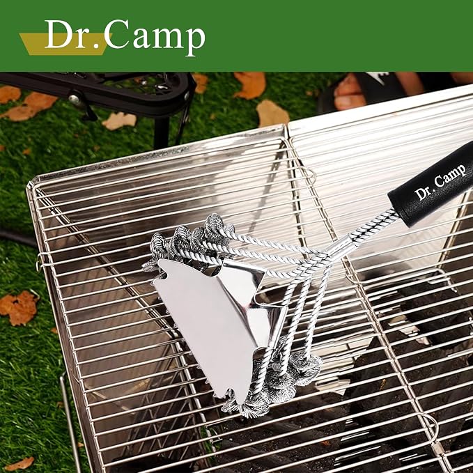 2 PCS Stainless Steel BBQ Grill Brush, BBQ Brush, Grill Scraper, Grill Brush - Image 2