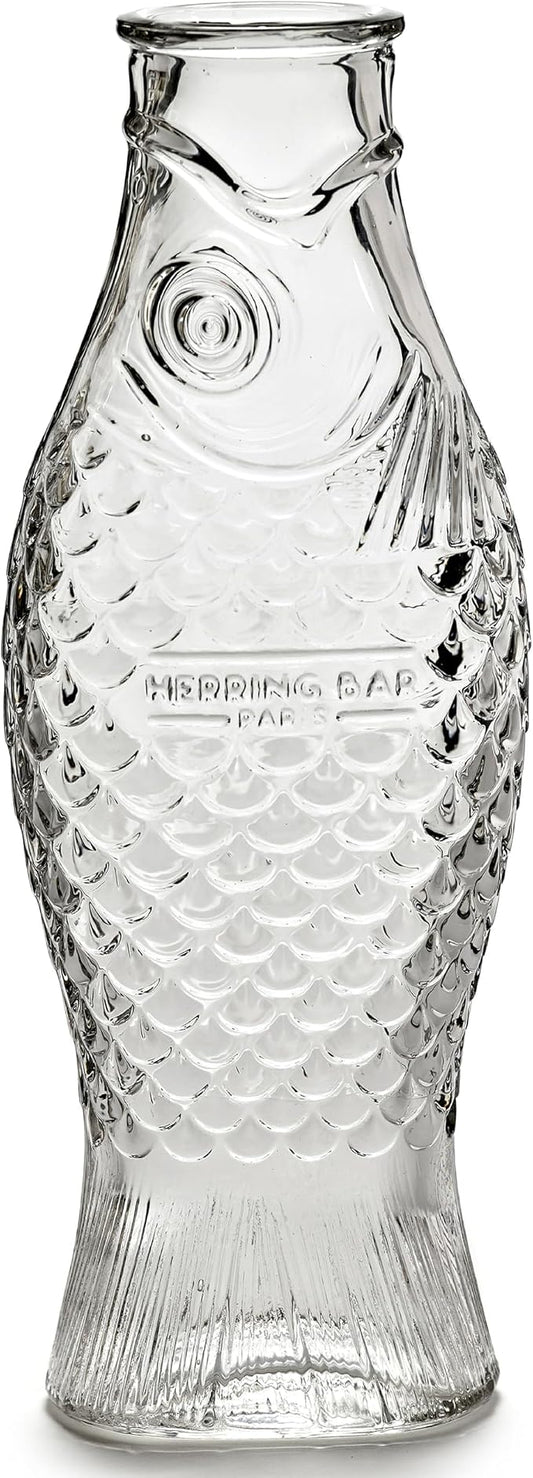 Serax Glass Water Pitcher | Fish & Fish glassware by Paola Navone | Wine Carafe by Serax
