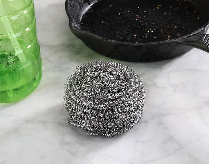 New Star Foodservice 54460 Extra Large Stainless Steel Sponges Scrubbers - Image 3