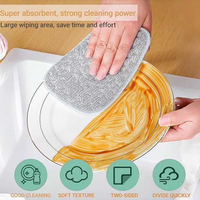 5PCS Double-Sided Thickened Wire Dishwashing Rags - Image 3