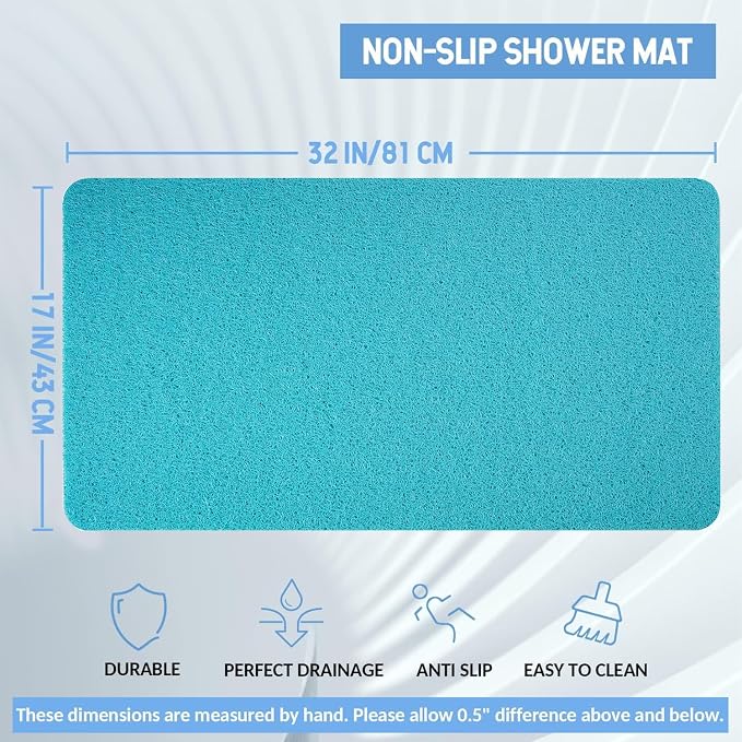 Non-Slip Bathtub Mat, Anti Slip Shower Mat, Fast Drying Bathtub Mats, Foot - Image 2