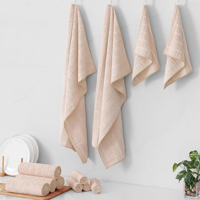 Homaxy Microfiber Kitchen Towels and Dishcloths Set, 20 Pack Soft and Absorbent - Image 8