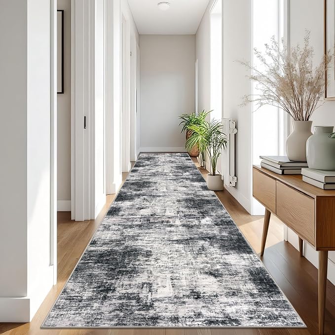 IOHOUZE Abstract Runner Rug 3x16 Ft Long Washable Runners - Image 8