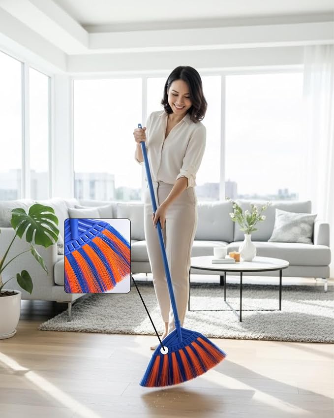 1 Pack Soft Sweeping Brooms /38” House Brooms - Image 3