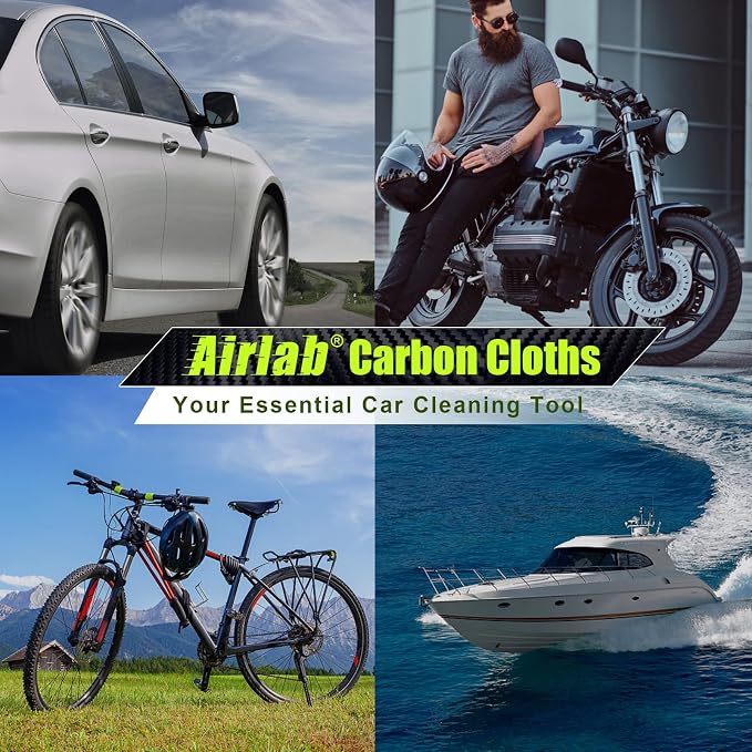 Airlab Magic Cleaning Cloth Window Glass Cleaner Carbon Microfiber Towels - Image 9