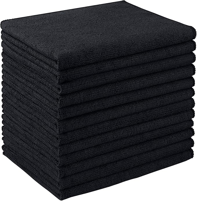 AIDEA Microfiber Cleaning Cloth 12 Pack, Microfiber Towels by AIDEAHOME