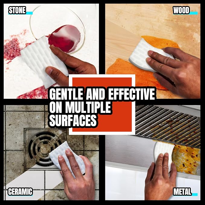 Magic Sponge Eraser, S-Shaped Melamine Sponges, Extra Long Lasting Cleaning Pads - Image 3