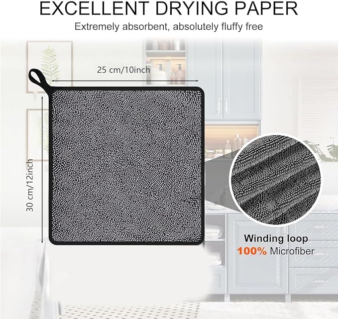 Shiny Shower Wipes Shower Cleaning Cloth, Super Absorbent Bath Towels, Shower - Image 8