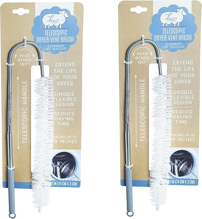 Dryer Vent Brush, Flexible Lint Remover Cleaning Tool, Sturdy Telescopic by Unknown