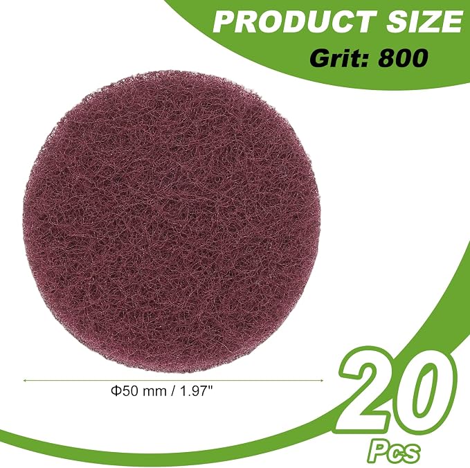 Power Scrub Pads, Scrubbing Pads 800 Grits Scouring Discs - Image 2