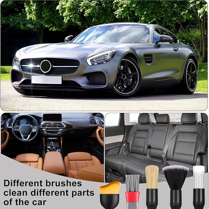 Car Detailing Brush, Automotive Interior Dusting Brush, Car Cleaning Brush - Image 7