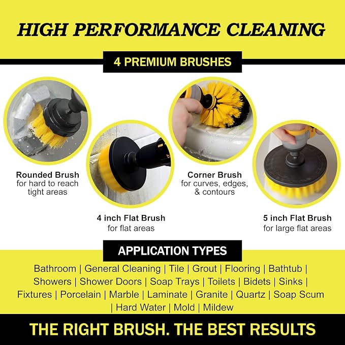 Nylon Drill Brush Attachment Set - Image 2