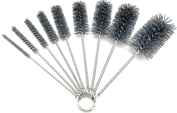 Pipe Cleaning Brush Set Abrasive Filament, 9 Piece Variety Pack by Ctsyuqoo