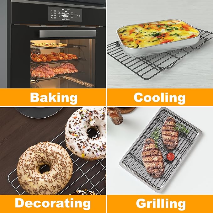 3 Tier Stackable Cooling Rack for Batch Cooling Cookie, Cake-15.8”x 10”- Heavy - Image 6