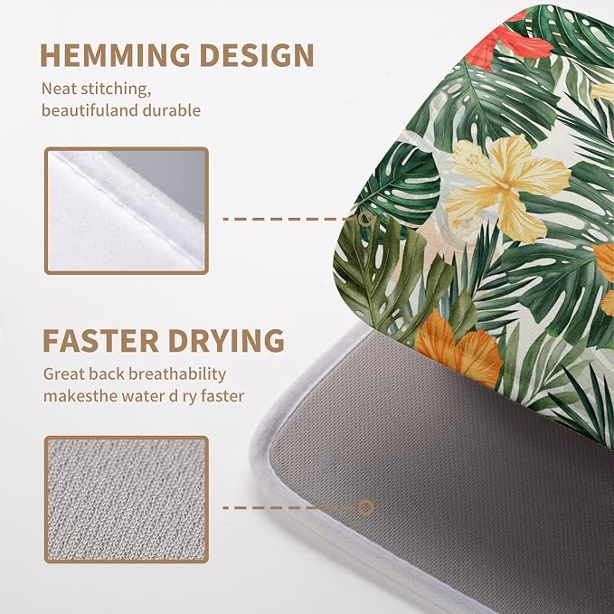 Tropical Leaves Flower Drying Mat - Image 4