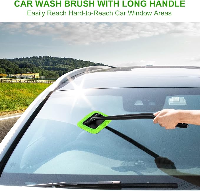XINDELL Grip 22” Microfiber Car Window Cleaning Tool – Dash & Windshield Brush - Image 6