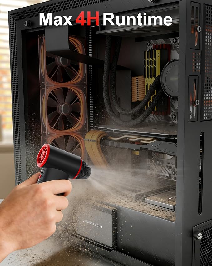 GOOLOO F3 Compressed Air Duster, 150000RPM Duster - Image 6