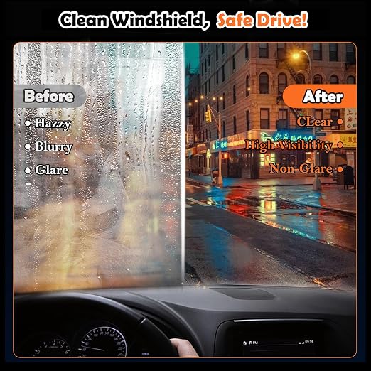 Glass Emulsion Cleaner Oil Film Cleaning Brush, Car Windshield Cleaner Tool - Image 3