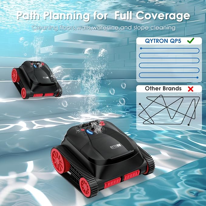 NIXBOT QP5 Robotic Pool Cleaner, Cordless Pool Vacuum - Image 3