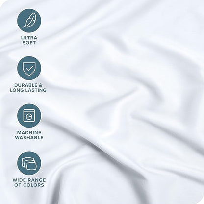 Bare Home 5-Pack Fitted Bottom Ultra-Soft Sheets King - Premium 1800 Ultra-Soft Wrinkle Resistant Microfiber - Deep Pocket (King, White)