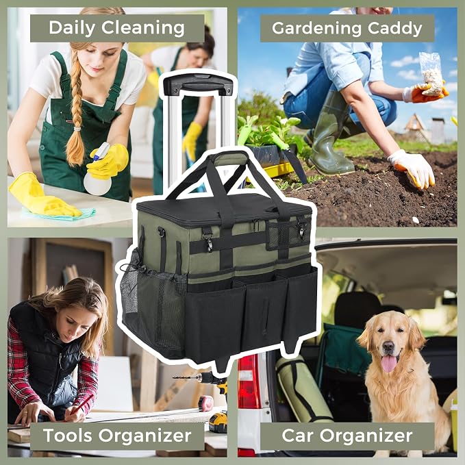 Rolling Cleaning Caddy Bag - Image 7