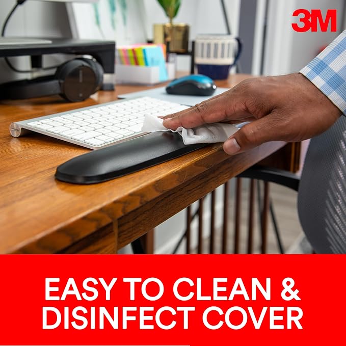 3M Gel Wrist Rest for Keyboards, Soothing 3M Gel Technology and Satin Smooth - Image 4