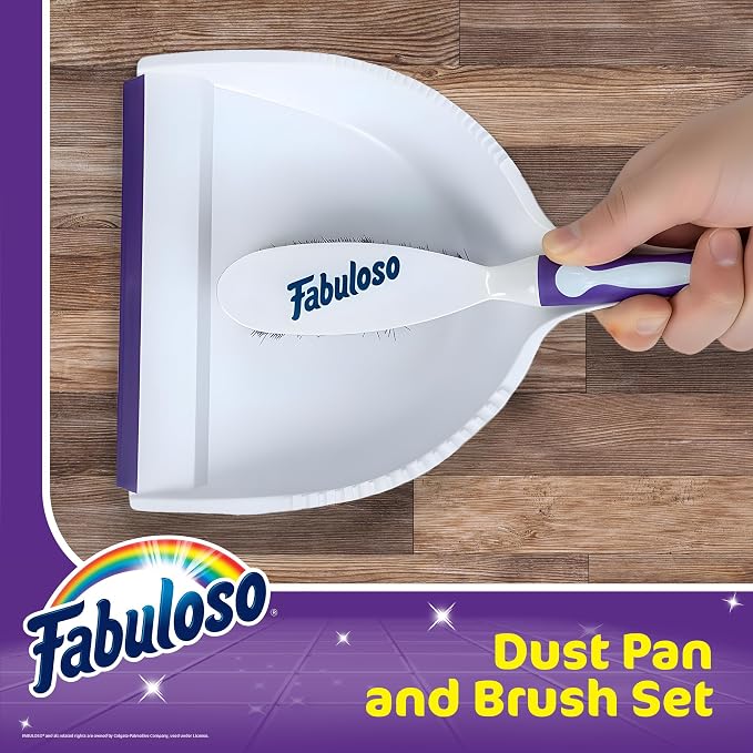 Fabuloso Brush and Dustpan Set, Compact Hand Broom Floor Sweeper - Image 3