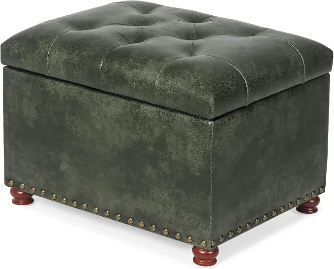 Joveco Storage Ottoman Rectangular Tufted Upholstered Ottomans by Joveco