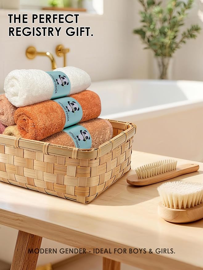 HIPHOP PANDA Baby Washcloths, Rayon Made from Bamboo - Image 5