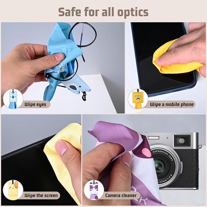SEIBER Glasses Cleaning Cloth, Microfiber Cleaning Cloths, Eyeglasses Clean - Image 3