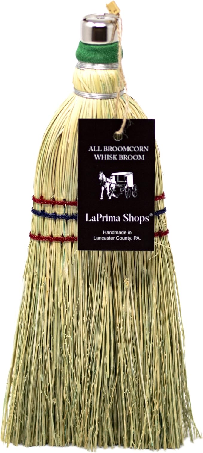 LaPrima Shops Authentic Amish Hand Made All Broomcorn Broom - Image 2