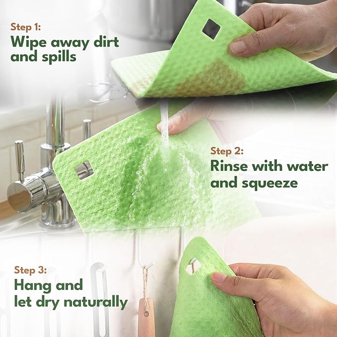 10 Pack Cellulose Swedish Dishcloths - Image 5