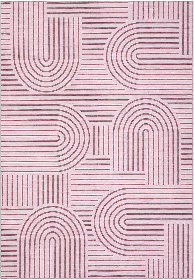 Washable Rug 5x7 Area Rugs for Living Room, Abstract Rug for Bedroom, Soft - Image 4